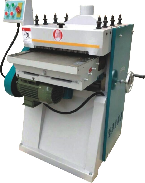 木工双面压刨机-木板高精度刨削设备-家具厂实木双面压刨机