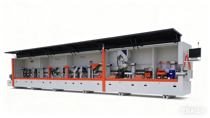 全自动激光封边机-智能无缝家具板材封边设备-环保无胶封边工艺  全铝全屋定制封边解决方案